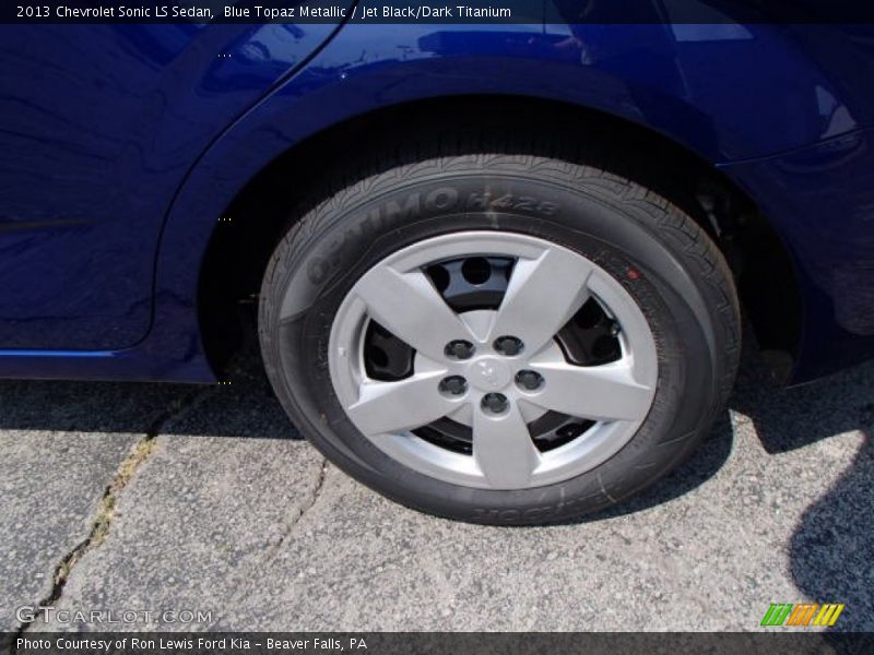 Blue Topaz Metallic / Jet Black/Dark Titanium 2013 Chevrolet Sonic LS Sedan