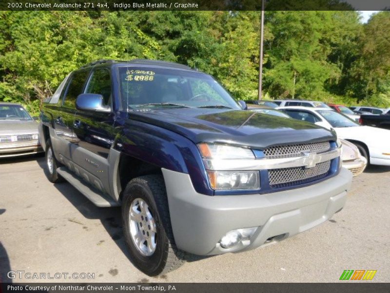 Indigo Blue Metallic / Graphite 2002 Chevrolet Avalanche Z71 4x4