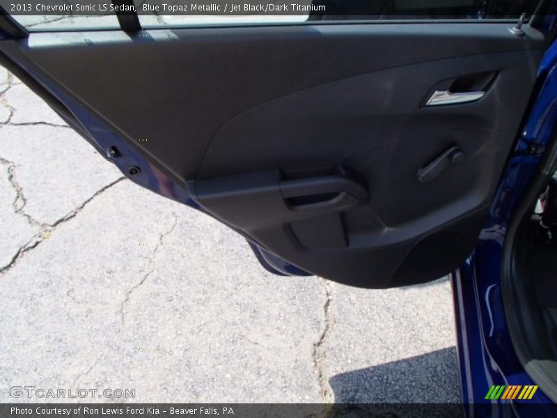 Blue Topaz Metallic / Jet Black/Dark Titanium 2013 Chevrolet Sonic LS Sedan