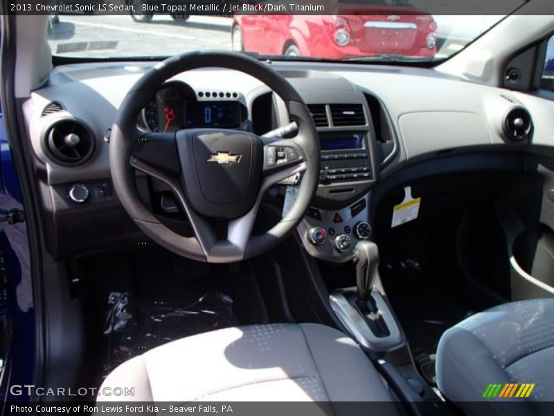Blue Topaz Metallic / Jet Black/Dark Titanium 2013 Chevrolet Sonic LS Sedan