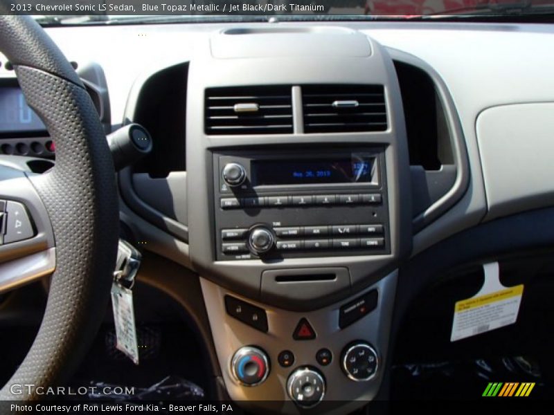 Blue Topaz Metallic / Jet Black/Dark Titanium 2013 Chevrolet Sonic LS Sedan