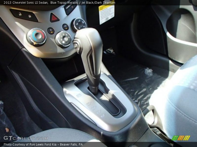 Blue Topaz Metallic / Jet Black/Dark Titanium 2013 Chevrolet Sonic LS Sedan