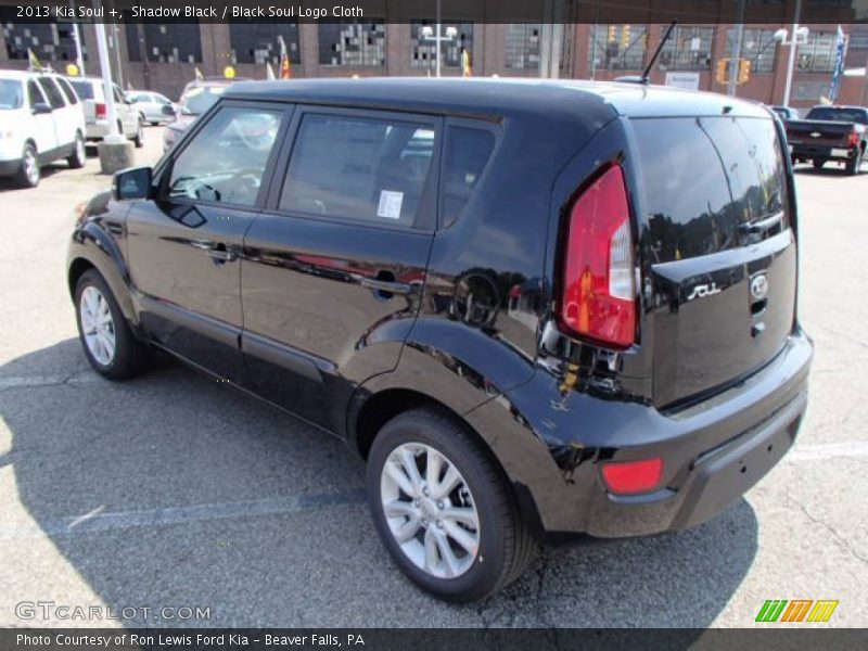 Shadow Black / Black Soul Logo Cloth 2013 Kia Soul +