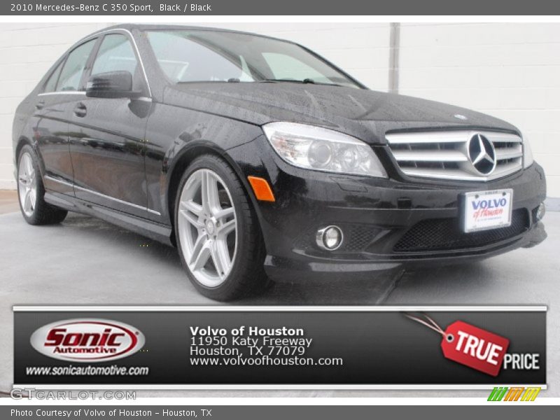 Black / Black 2010 Mercedes-Benz C 350 Sport