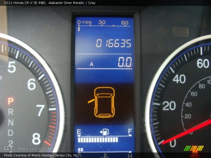 Alabaster Silver Metallic / Gray 2011 Honda CR-V SE 4WD