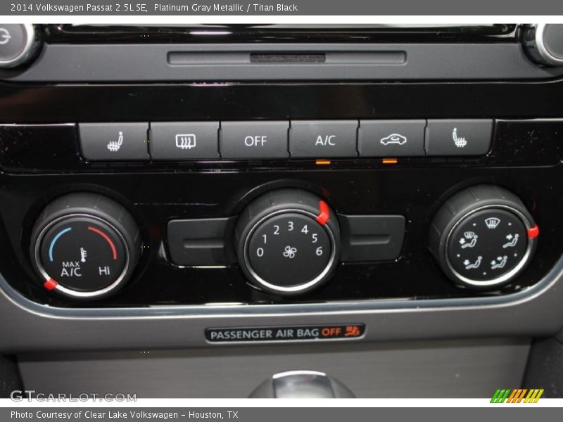 Controls of 2014 Passat 2.5L SE