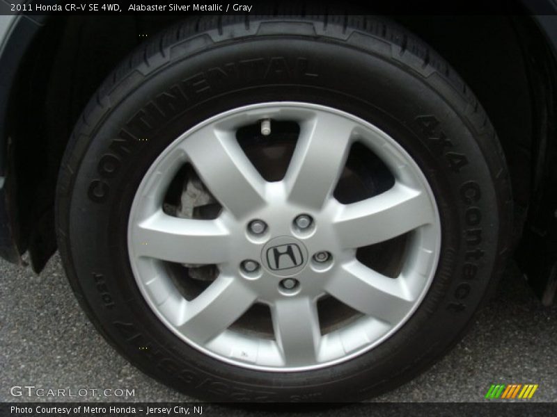 Alabaster Silver Metallic / Gray 2011 Honda CR-V SE 4WD