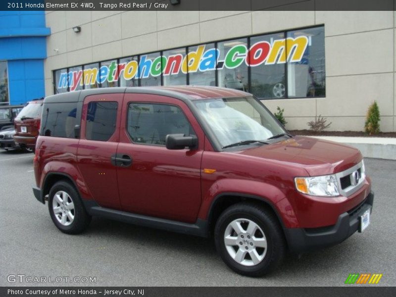Tango Red Pearl / Gray 2011 Honda Element EX 4WD