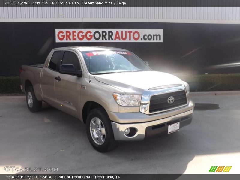 Desert Sand Mica / Beige 2007 Toyota Tundra SR5 TRD Double Cab