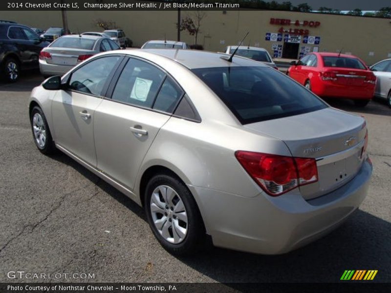 Champagne Silver Metallic / Jet Black/Medium Titanium 2014 Chevrolet Cruze LS