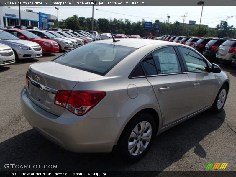 Champagne Silver Metallic / Jet Black/Medium Titanium 2014 Chevrolet Cruze LS