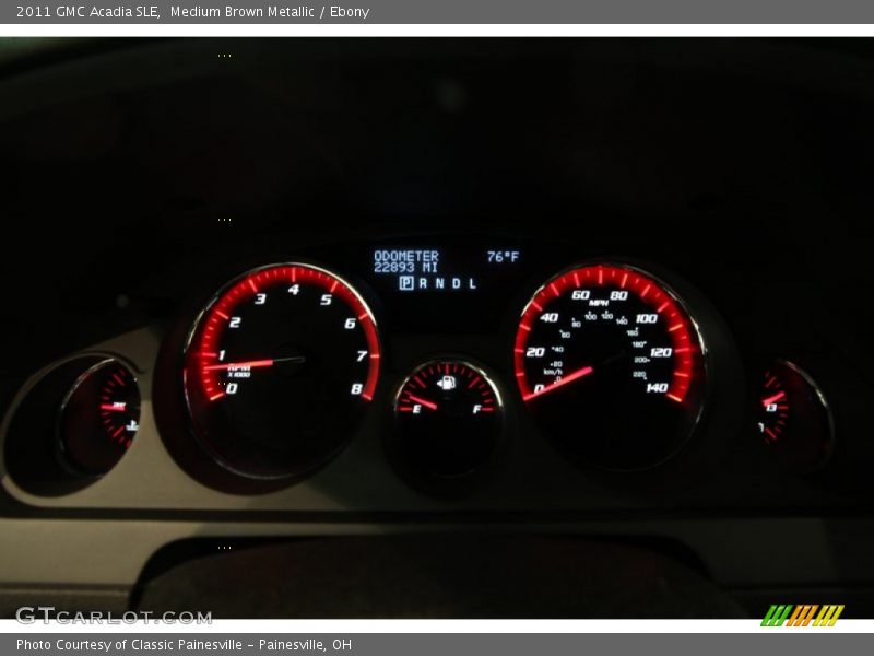 Medium Brown Metallic / Ebony 2011 GMC Acadia SLE