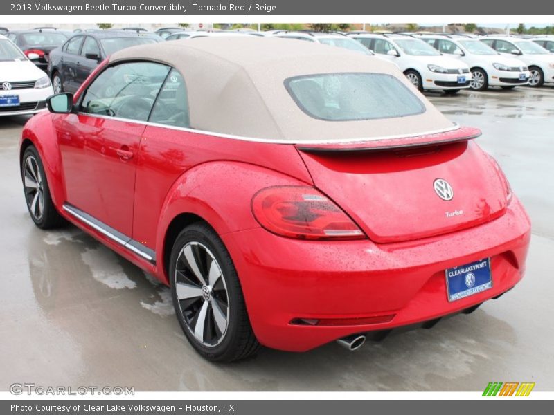 Tornado Red / Beige 2013 Volkswagen Beetle Turbo Convertible