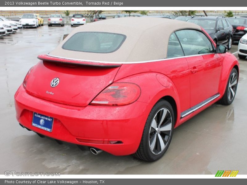 Tornado Red / Beige 2013 Volkswagen Beetle Turbo Convertible