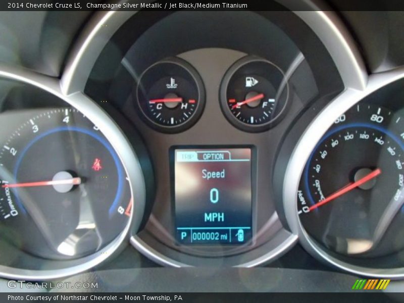 Champagne Silver Metallic / Jet Black/Medium Titanium 2014 Chevrolet Cruze LS
