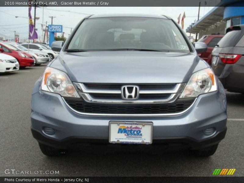 Glacier Blue Metallic / Gray 2010 Honda CR-V EX-L AWD