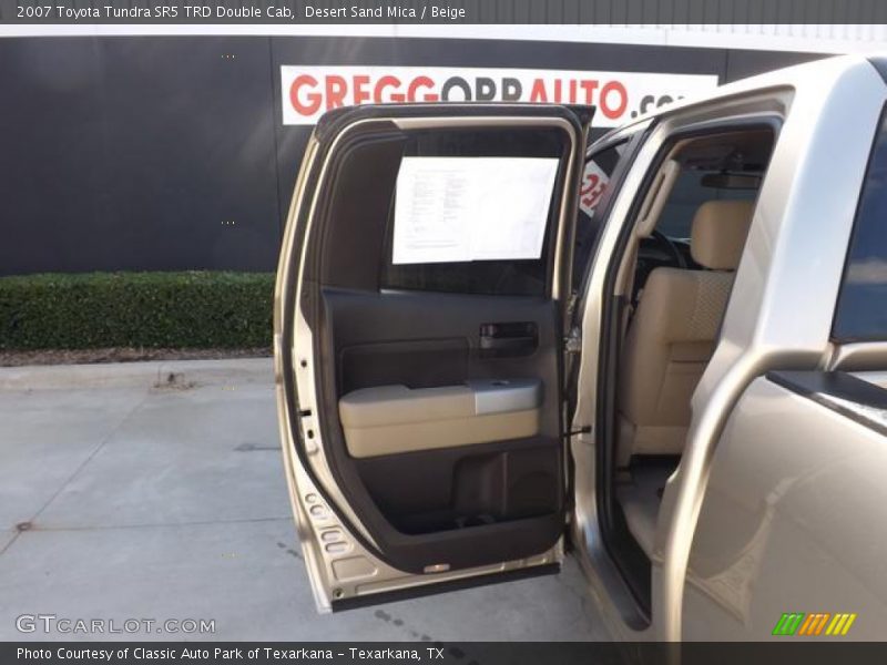 Desert Sand Mica / Beige 2007 Toyota Tundra SR5 TRD Double Cab