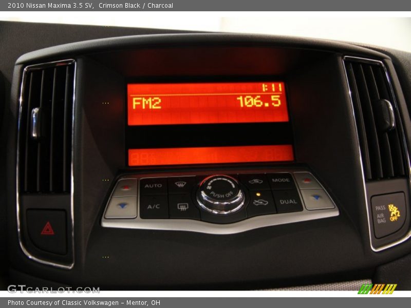 Crimson Black / Charcoal 2010 Nissan Maxima 3.5 SV