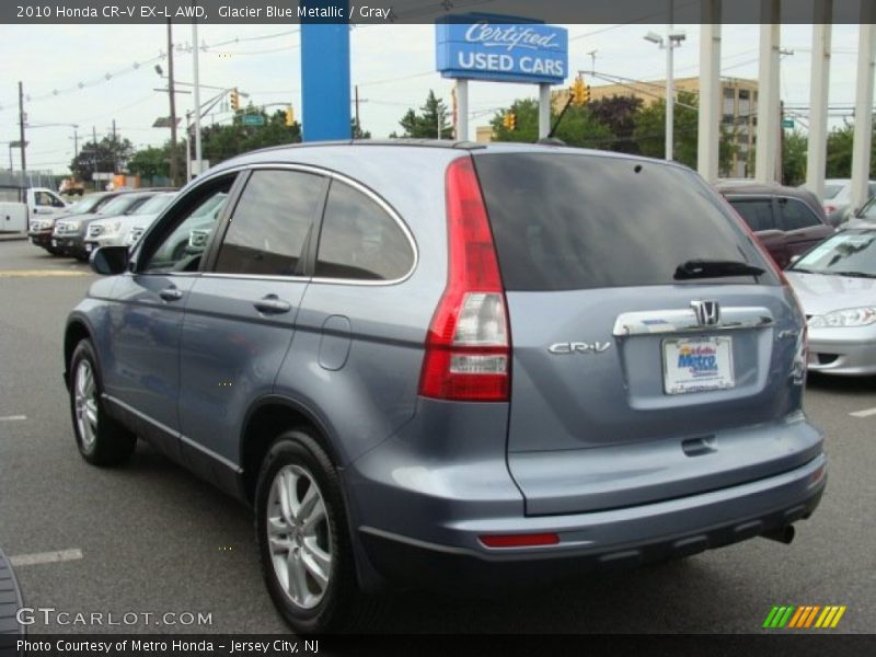 Glacier Blue Metallic / Gray 2010 Honda CR-V EX-L AWD