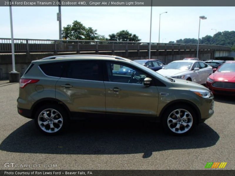 Ginger Ale / Medium Light Stone 2014 Ford Escape Titanium 2.0L EcoBoost 4WD