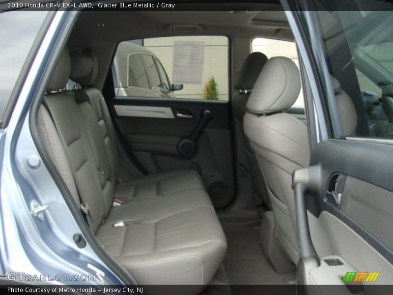 Glacier Blue Metallic / Gray 2010 Honda CR-V EX-L AWD