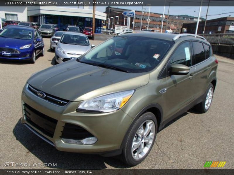 Ginger Ale / Medium Light Stone 2014 Ford Escape Titanium 2.0L EcoBoost 4WD