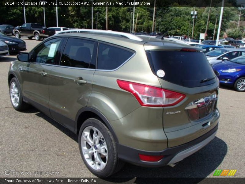 Ginger Ale / Medium Light Stone 2014 Ford Escape Titanium 2.0L EcoBoost 4WD
