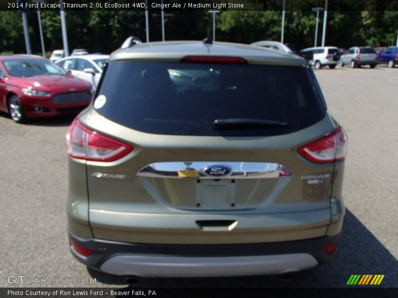 Ginger Ale / Medium Light Stone 2014 Ford Escape Titanium 2.0L EcoBoost 4WD