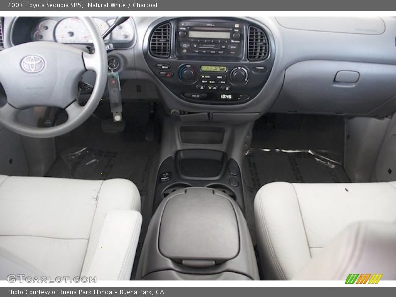 Natural White / Charcoal 2003 Toyota Sequoia SR5