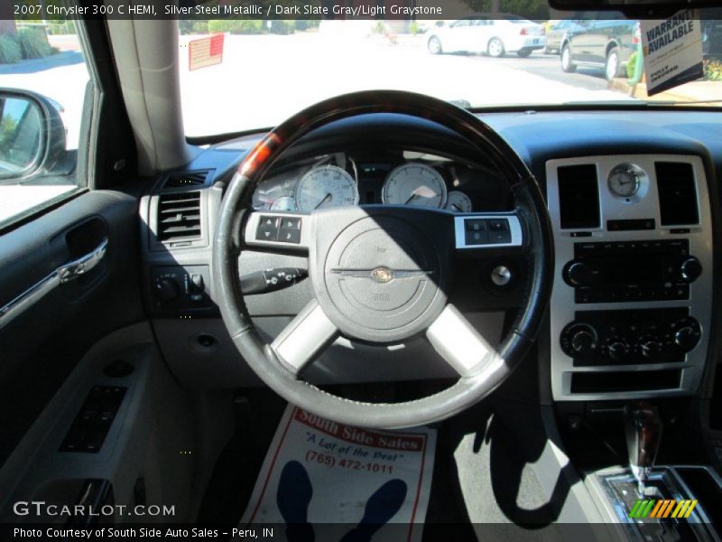 Silver Steel Metallic / Dark Slate Gray/Light Graystone 2007 Chrysler 300 C HEMI