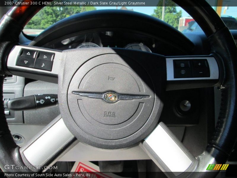 Silver Steel Metallic / Dark Slate Gray/Light Graystone 2007 Chrysler 300 C HEMI
