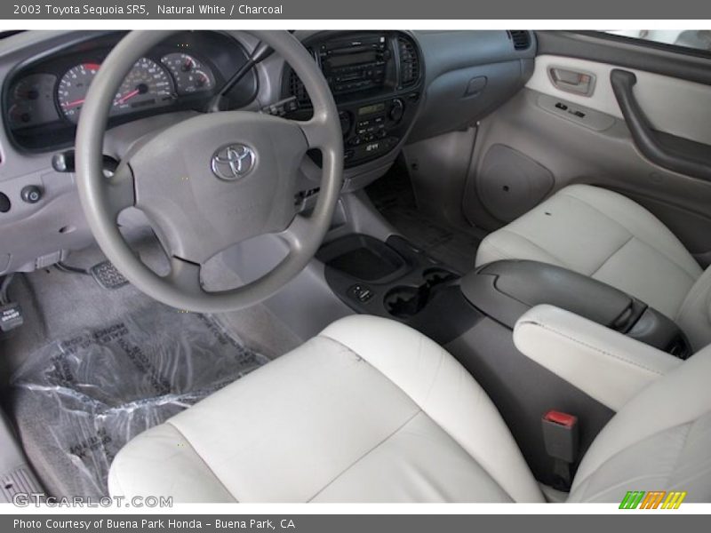 Natural White / Charcoal 2003 Toyota Sequoia SR5