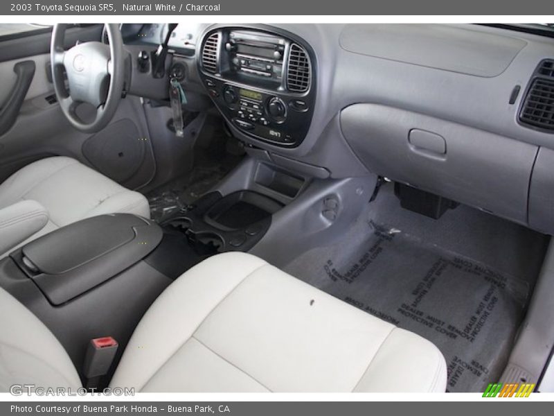 Natural White / Charcoal 2003 Toyota Sequoia SR5