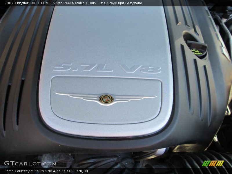 Silver Steel Metallic / Dark Slate Gray/Light Graystone 2007 Chrysler 300 C HEMI