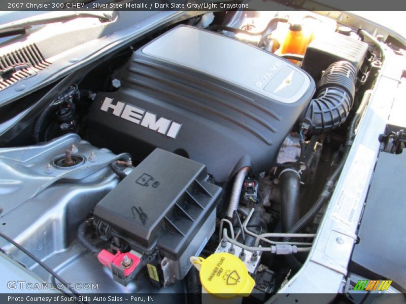 Silver Steel Metallic / Dark Slate Gray/Light Graystone 2007 Chrysler 300 C HEMI