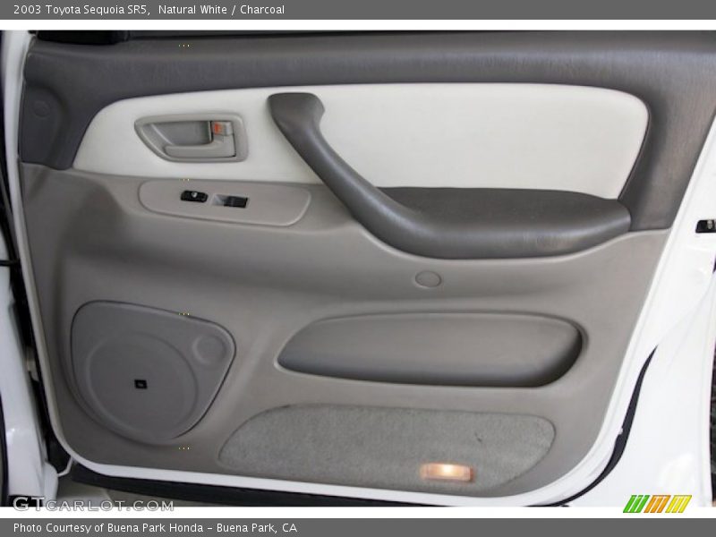 Natural White / Charcoal 2003 Toyota Sequoia SR5