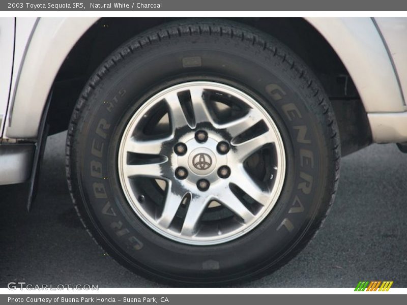 Natural White / Charcoal 2003 Toyota Sequoia SR5
