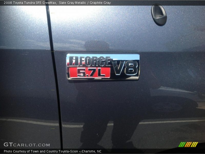 Slate Gray Metallic / Graphite Gray 2008 Toyota Tundra SR5 CrewMax