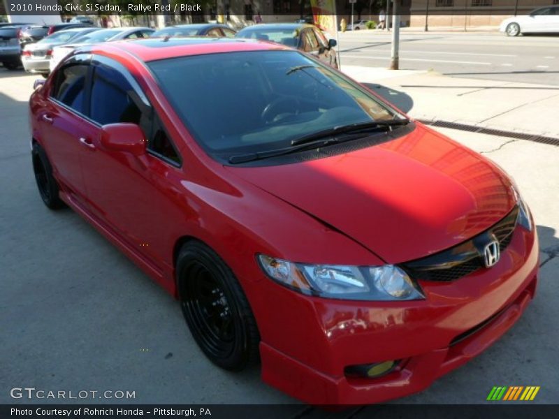 Rallye Red / Black 2010 Honda Civic Si Sedan