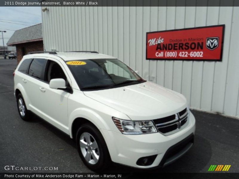 Bianco White / Black 2011 Dodge Journey Mainstreet