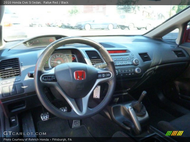 Rallye Red / Black 2010 Honda Civic Si Sedan
