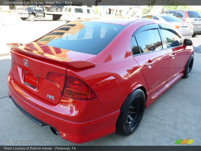 Rallye Red / Black 2010 Honda Civic Si Sedan