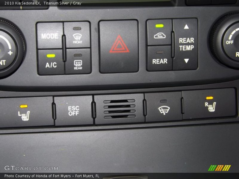 Controls of 2010 Sedona EX