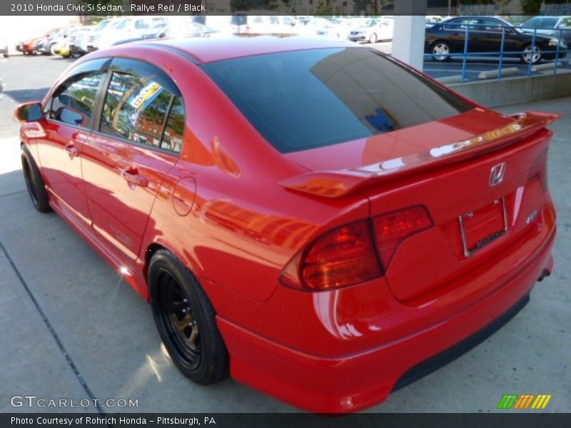 Rallye Red / Black 2010 Honda Civic Si Sedan