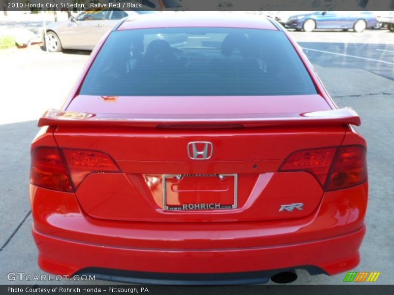 Rallye Red / Black 2010 Honda Civic Si Sedan