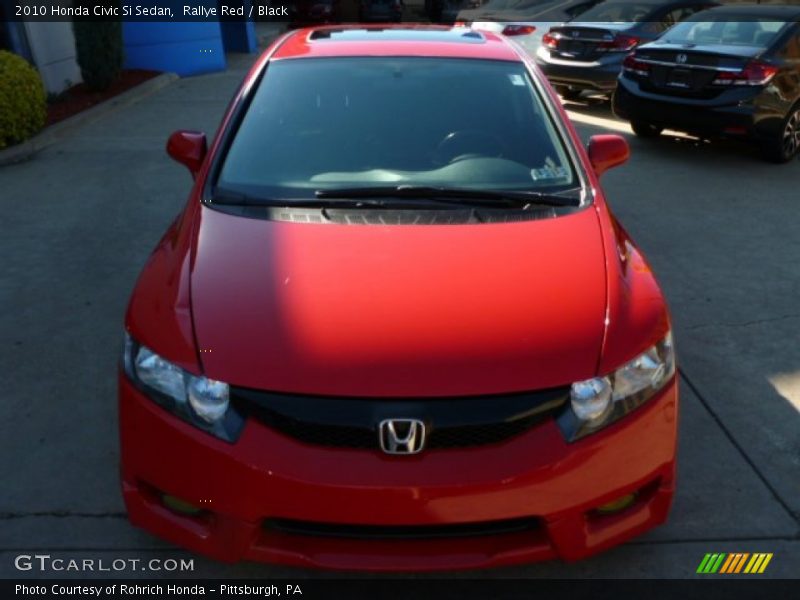 Rallye Red / Black 2010 Honda Civic Si Sedan