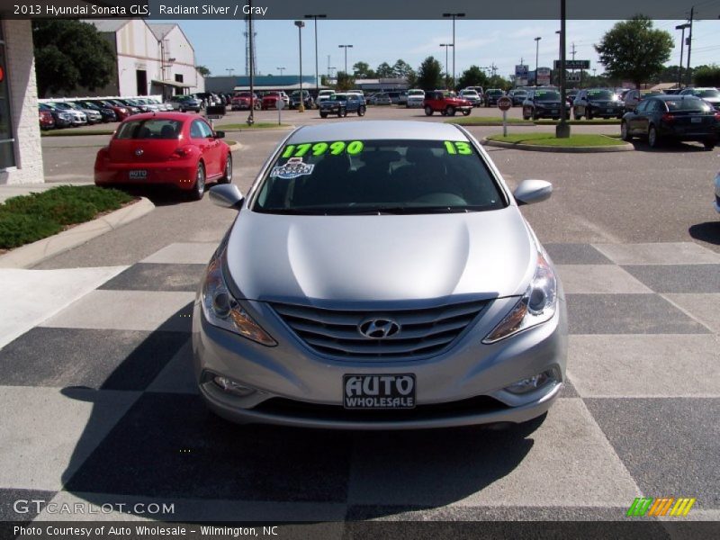 Radiant Silver / Gray 2013 Hyundai Sonata GLS