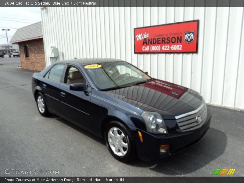 Blue Chip / Light Neutral 2004 Cadillac CTS Sedan