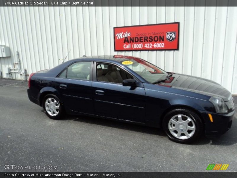 Blue Chip / Light Neutral 2004 Cadillac CTS Sedan