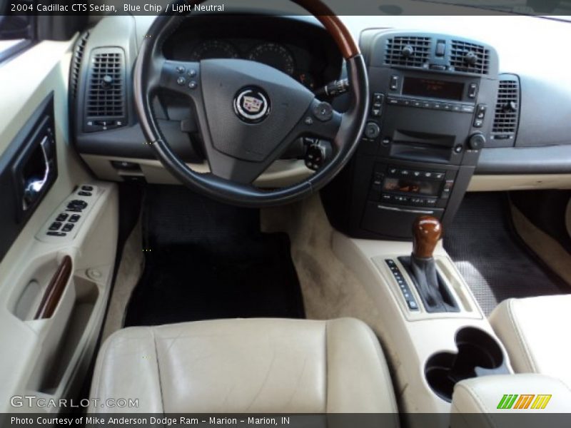 Blue Chip / Light Neutral 2004 Cadillac CTS Sedan